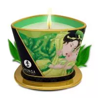 Масажна свічка Exotic Green Tea аромат: зелений чай, 170 мл.  SHUNGA (Канада)