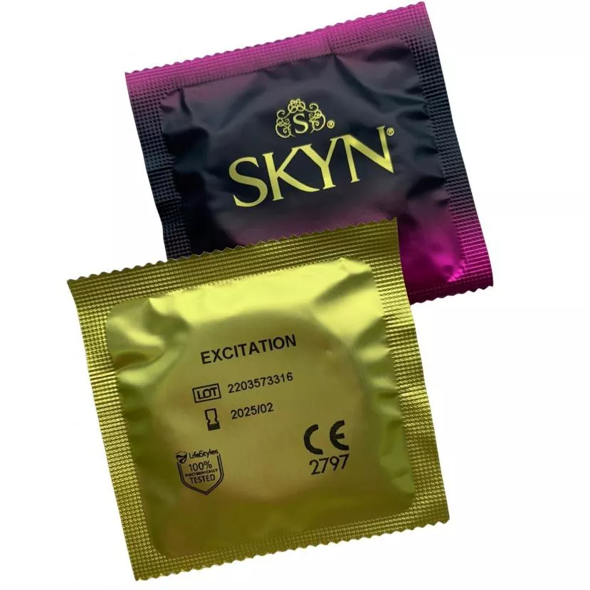 Презервативи SKYN Excitation - рельєфні з охолоджуючим ефектом для яскравих відчуттів, 1 шт