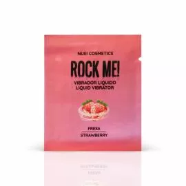 САШЕТ Рідкий вібратор смак: полуниця ROCK ME!, 2 мл Nuei (Іспанія)