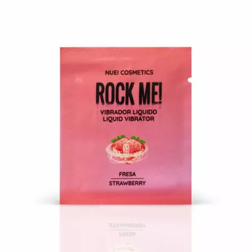 САШЕТ Рідкий вібратор смак: полуниця ROCK ME!, 2 мл Nuei (Іспанія)