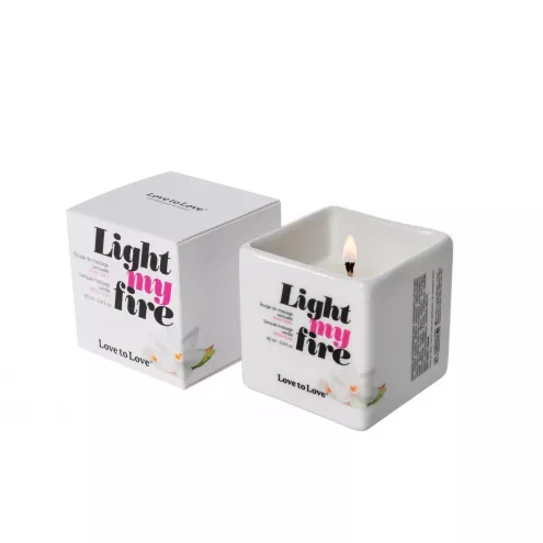 Масажна свічка Love To Love LIGHT MY FIRE Musc (80 мл) без парабенів та консервантів