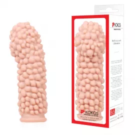 Насадка на член Kokos Extreme Sleeve ES.08 розмір M, потовщує, стимулює рельєф - 4