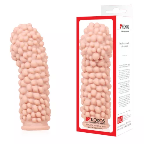 Насадка на член Kokos Extreme Sleeve ES.08 размер M, утолщающая, стимулирующий рельеф