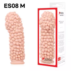 Насадка на член Kokos Extreme Sleeve ES.08 розмір M, потовщує, стимулює рельєф - 2