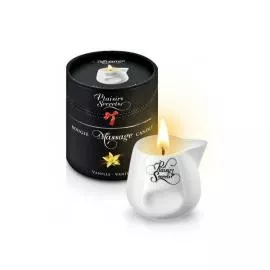 Массажная свеча Plaisirs Secrets Vanilla (80 мл) подарочная упаковка, керамический сосуд - 1