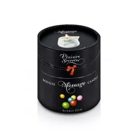 Массажная свеча Plaisirs Secrets Bubble Gum (80 мл) подарочная упаковка, керамический сосуд - 2