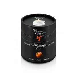 Массажная свеча Plaisirs Secrets Peach (80 мл) подарочная упаковка, керамический сосуд - 2