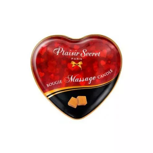 Массажная свеча-сердце Plaisirs Secrets Caramel (35 мл)