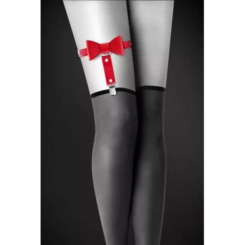 Гартер на ногу Bijoux Pour Toi - WITH BOW Red