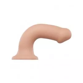 Насадка для страпону Strap-On-Me Dual Density Dildo Flesh XL, двошарова, гнучка - 3