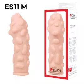 Насадка на член Kokos Extreme Sleeve ES.11 розмір M, потовщує, стимулюючий рельєф - 2