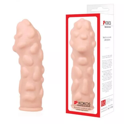 Насадка на член Kokos Extreme Sleeve ES.11 размер M, утолщающая, стимулирующий рельеф