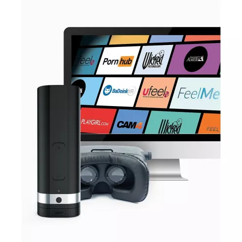 Интерактивный мастурбатор Kiiroo Onyx 2, 10 сжимающихся колец, не надо двигать, теледильдоника