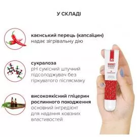 Гель для клітора System JO Stimulant Sweet Berry Heat зі смаком полуниці, 10 мл - 3
