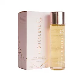 Массажное масло HighOnLove Massage Oil - Lychee Martini (120 мл) с маслом семян конопли - 1