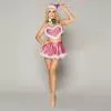 Новорічний еротичний костюм «Блискуча Шеллі» One Size Pink