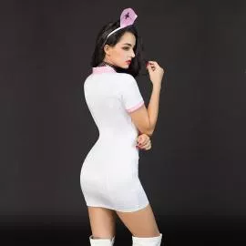 Еротичний костюм медсестри "Сексуальна Ніколетта" One Size White - 3