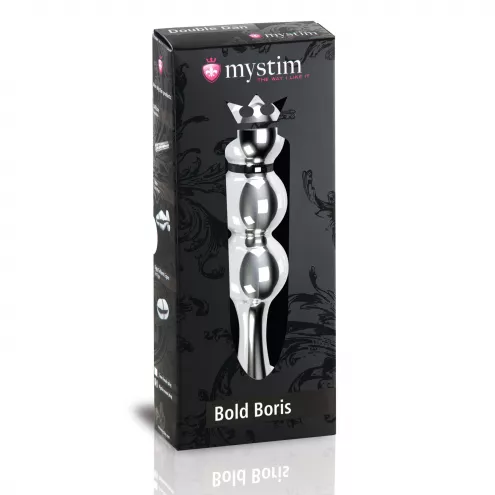 Металлическое дилдо Mystim Bold Boris для электростимулятора