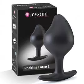 Силіконова анальна пробка Mystim Rocking Force L для електростимулятора - 1