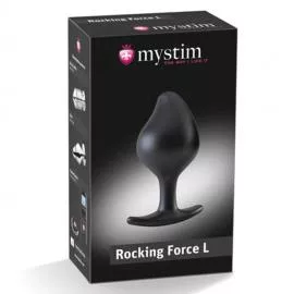 Силіконова анальна пробка Mystim Rocking Force L для електростимулятора - 6