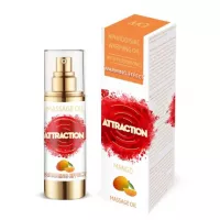 Масажне масло, що розігріває, з феромонами MAI PHEROMON MASSAGE OIL - MANGO (75 мл)