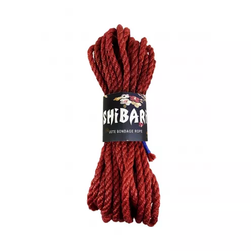 Джутова мотузка для Шибарі Feral Feelings Shibari Rope, 8 м, червона