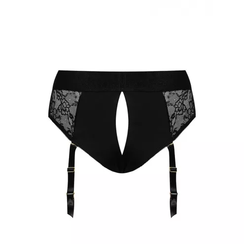 Мереживні труси для страпону з підв'язками для панчох Strap-On-Me DIVA HARNESS - L