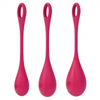 Набор йони бусин Satisfyer Yoni Power 1 Red, диаметр 2-2,5-3см