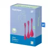 Набор йони бусин Satisfyer Yoni Power 1 Red, диаметр 2-2,5-3см