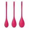 Набор йони бусин Satisfyer Yoni Power 1 Red, диаметр 2-2,5-3см