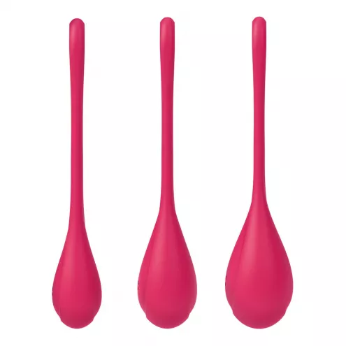 Набор йони бусин Satisfyer Yoni Power 1 Red, диаметр 2-2,5-3см