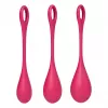 Набор йони бусин Satisfyer Yoni Power 1 Red, диаметр 2-2,5-3см