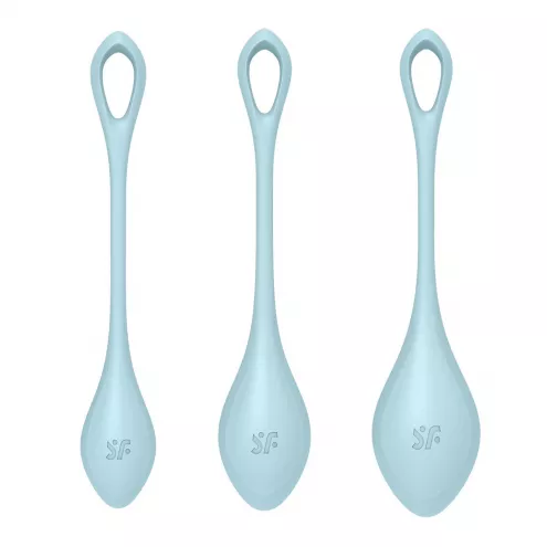 Набір йоні намистин Satisfyer Yoni Power 2 Light Blue, діаметр 2-2,5-3см