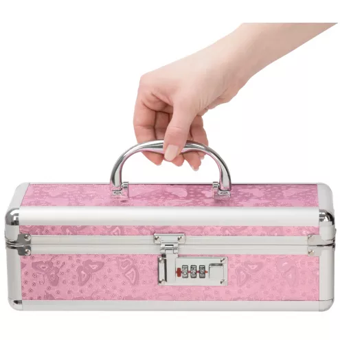 Кейс для хранения секс-игрушек BMS Factory - The Toy Chest Lokable Vibrator Case Pink с кодовым замком