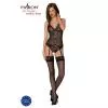 Корсет із пажами Ursula Corset black L/XL — Passion
