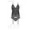Корсет із пажами Ursula Corset black L/XL — Passion