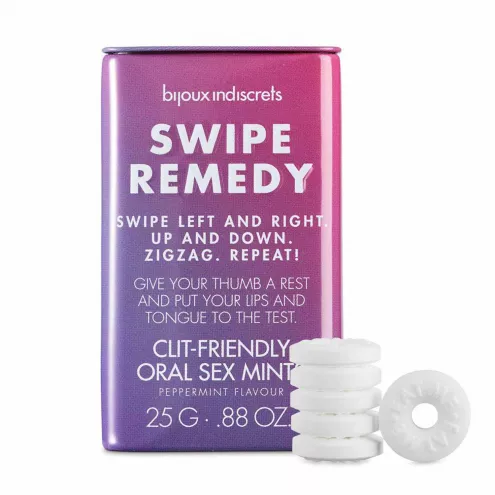 М'ятні цукерки Bijoux Indiscrets Swipe Remedy – clitherapy oral sex mints, без цукру