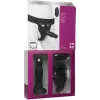 Страпон унісекс Doc Johnson Body Extensions – Be Aroused, вібрація, пульт керування, порожниста насадка