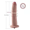 Фаллоимитатор 10.2″ с вибрацией для секс-машин Hismith Silicone Dildo with Vibe, KlicLok, пульт ДУ