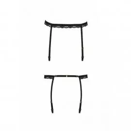 Пояс-стрепы для чулок Passion Exclusive SHELLY GARTER BELT XXL/XXXL, black - 6