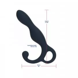 Масажер простати Lux Active LX1 Anal Trainer 5.75, Dark Blue, віброкуля в комплекті - 2