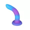 Фалоімітатор, що світиться у темряві ADDICTION - Rave - 8  Glow in the Dark Dildo - Blue Purple