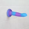 Фалоімітатор, що світиться у темряві ADDICTION - Rave - 8  Glow in the Dark Dildo - Blue Purple