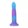 Фалоімітатор, що світиться у темряві ADDICTION - Rave - 8  Glow in the Dark Dildo - Blue Purple