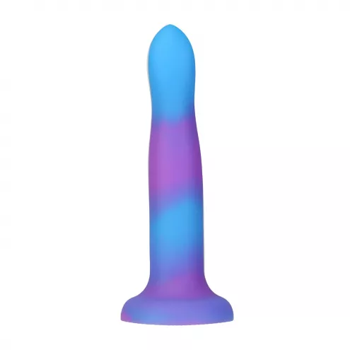 Фалоімітатор, що світиться у темряві ADDICTION - Rave - 8  Glow in the Dark Dildo - Blue Purple