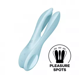 Кліторальний вібратор Satisfyer Threesome 1 Light Blue - 1