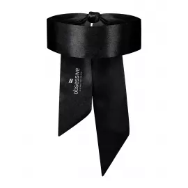 Атласная маска-повязка Obsessive Blindfold black One size, черная - 2