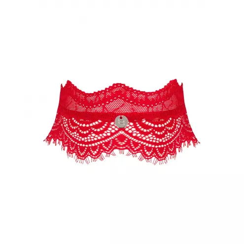 Широкий мереживний чокер Obsessive Bergamore choker