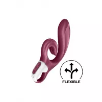 Вібратор-кролик Satisfyer Love Me Red, гнучкий, відросток з потрійним кінчиком