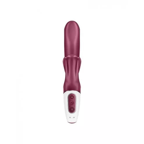 Вібратор-кролик Satisfyer Love Me Red, гнучкий, відросток з потрійним кінчиком